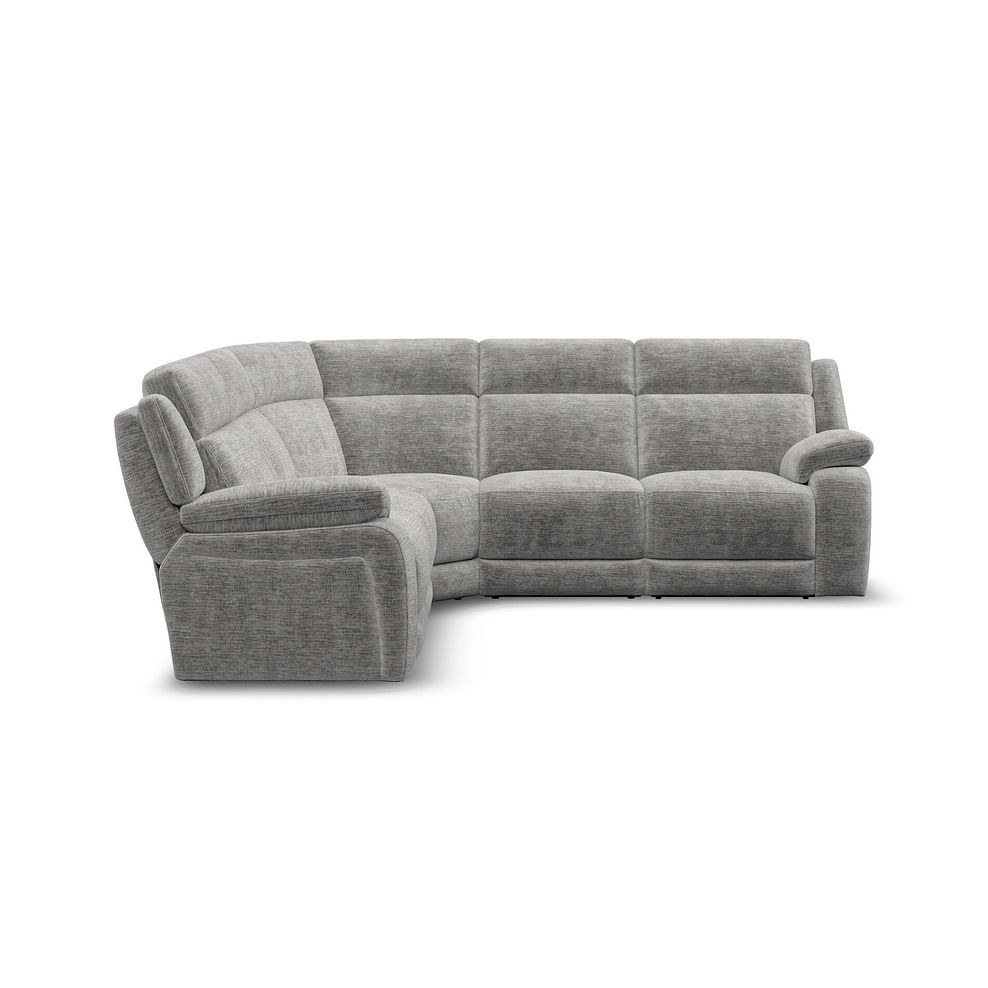 Emerson Large Corner Sofa in Luxe Grey Fabric 4