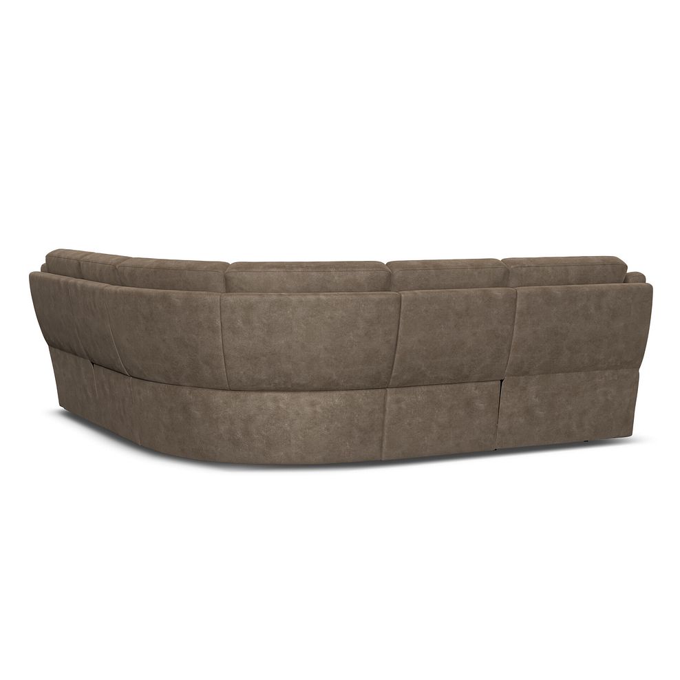 Emerson Large Corner Sofa in Miller Earth Brown Fabric 3