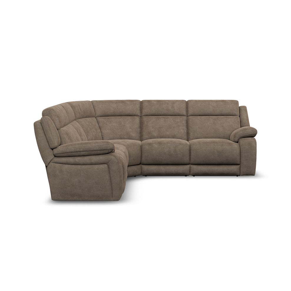 Emerson Large Corner Sofa in Miller Earth Brown Fabric 4