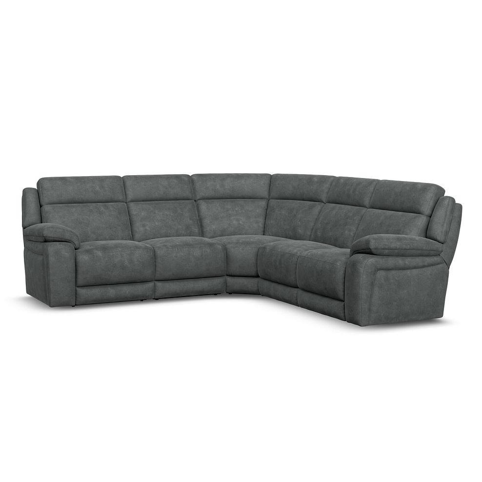 Emerson Large Corner Sofa in Miller Grey Fabric 1