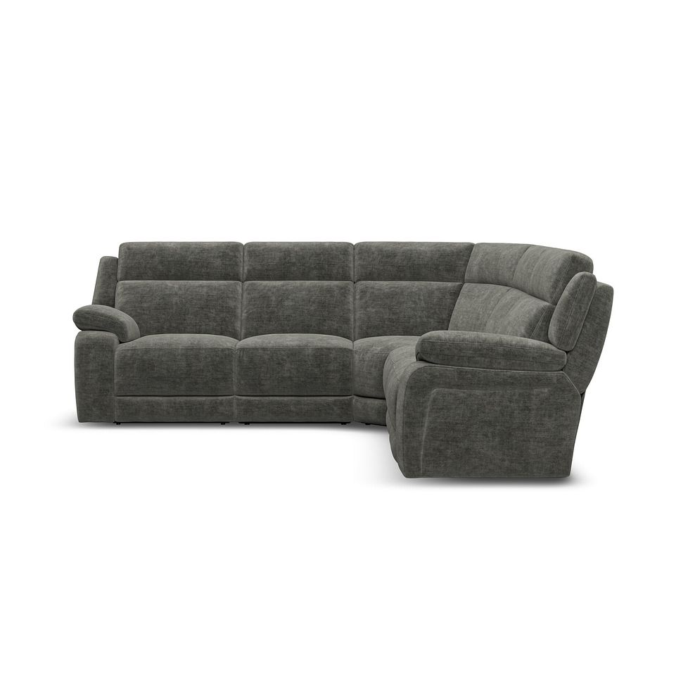 Emerson Large Corner Sofa in Plush Charcoal Fabric 2