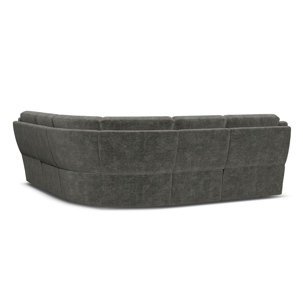 Emerson Large Corner Sofa in Plush Charcoal Fabric 3