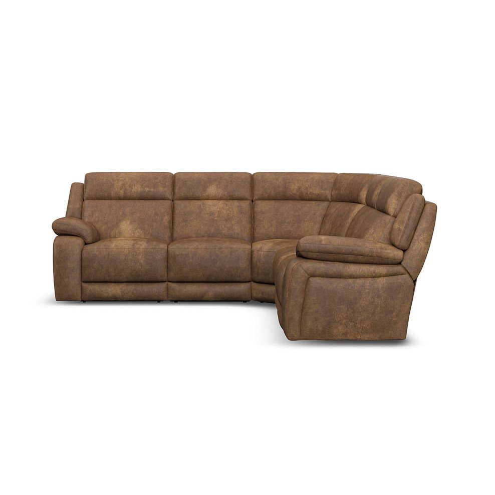 Emerson Large Corner Sofa in Plush Silver Fabric 2