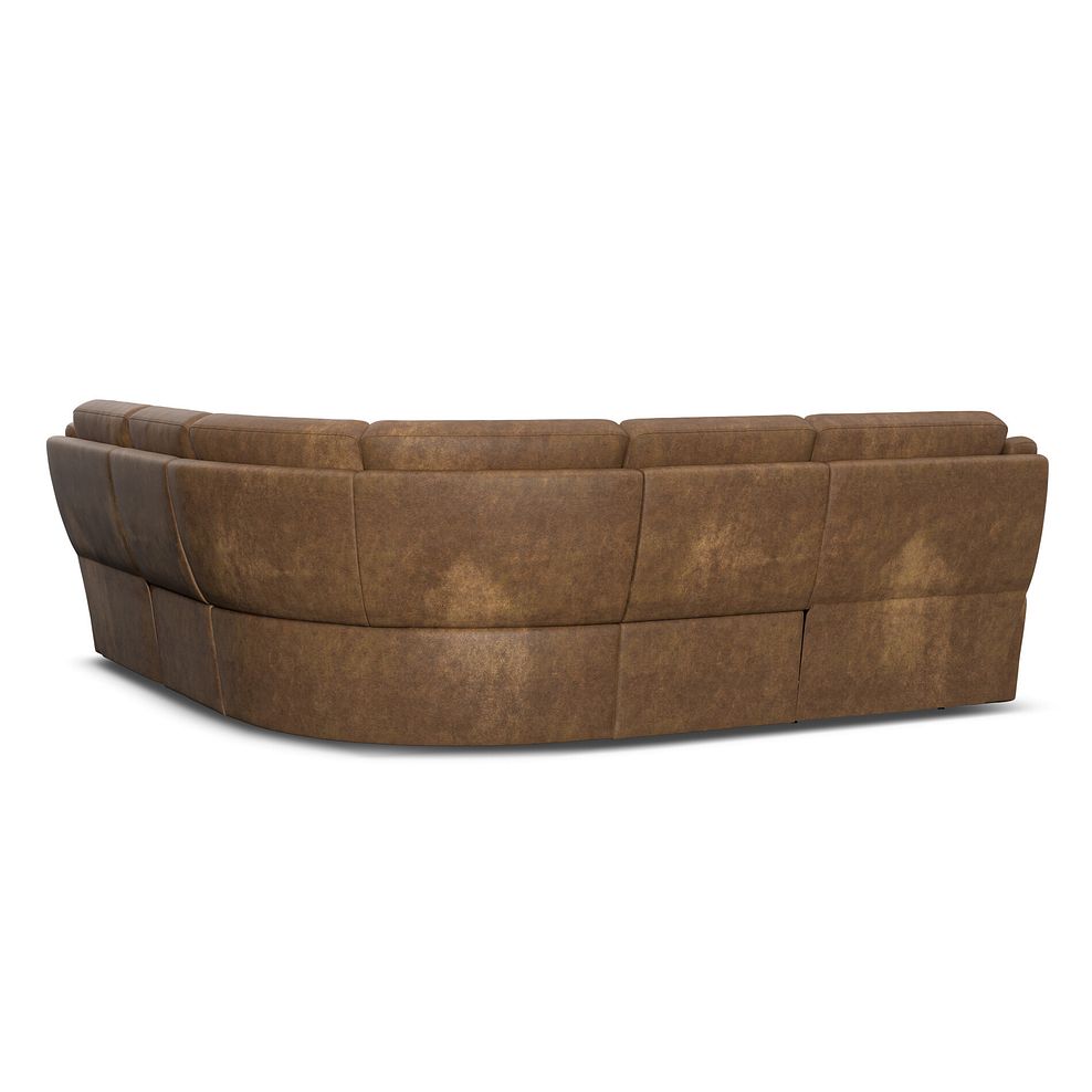 Emerson Large Corner Sofa in Ranch Brown Fabric 3