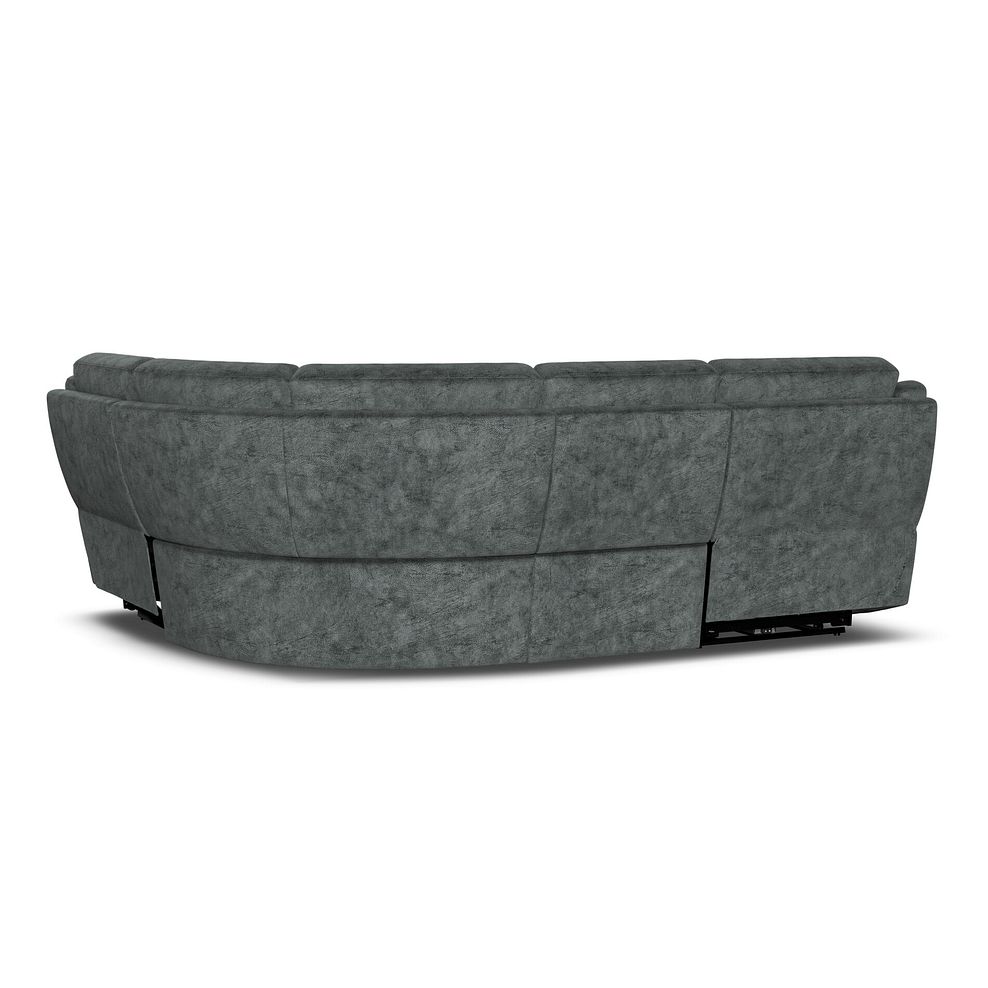 Emerson Left Hand Corner Electric Recliner Sofa in Dapple Grey Fabric 6