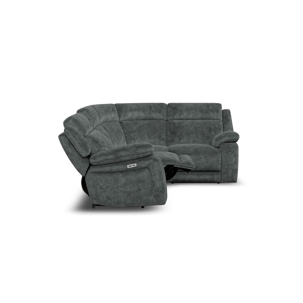 Emerson Left Hand Corner Electric Recliner Sofa in Dapple Grey Fabric 8