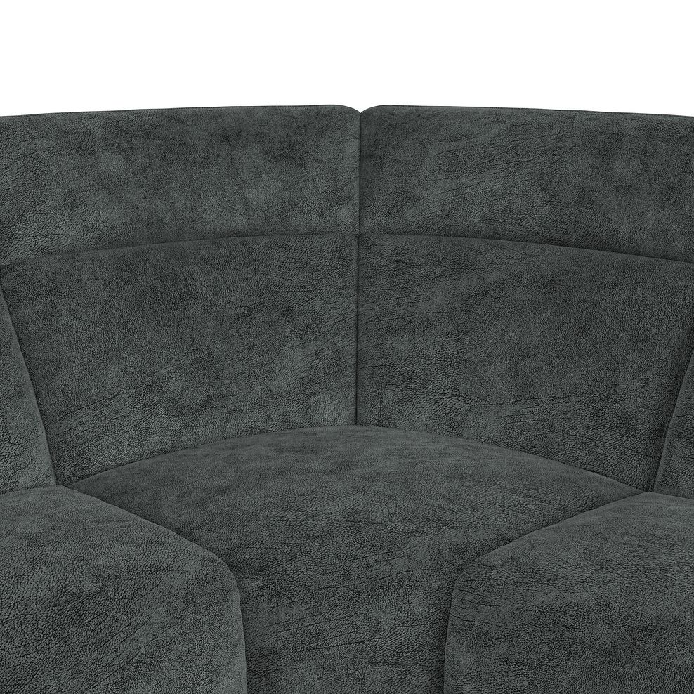 Emerson Left Hand Corner Electric Recliner Sofa in Dapple Grey Fabric 11