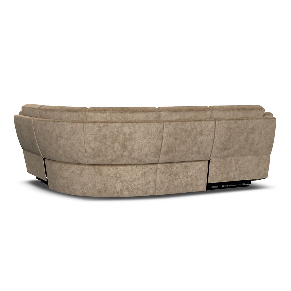 Emerson Left Hand Corner Electric Recliner Sofa in Dapple Taupe Fabric 6