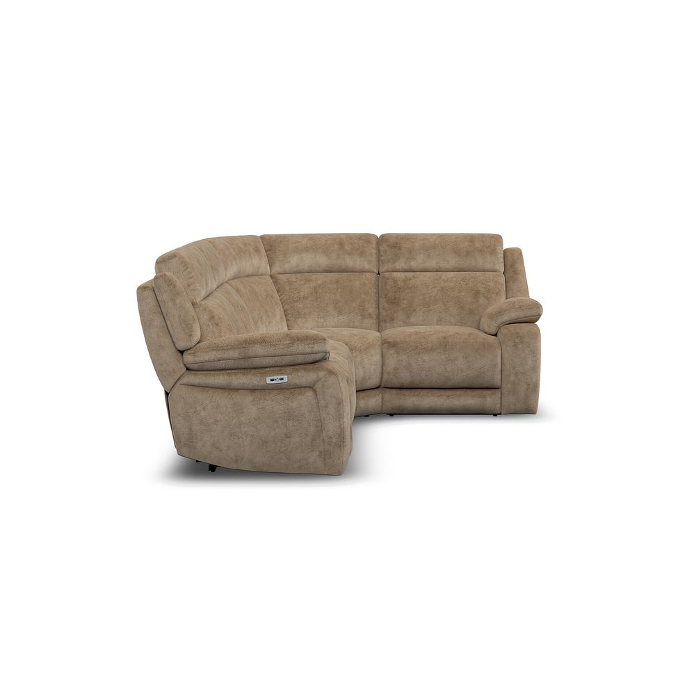 Emerson Left Hand Corner Electric Recliner Sofa in Dapple Taupe Fabric 7