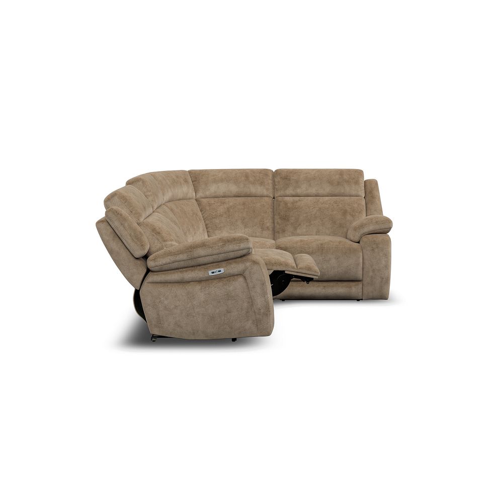 Emerson Left Hand Corner Electric Recliner Sofa in Dapple Taupe Fabric 8