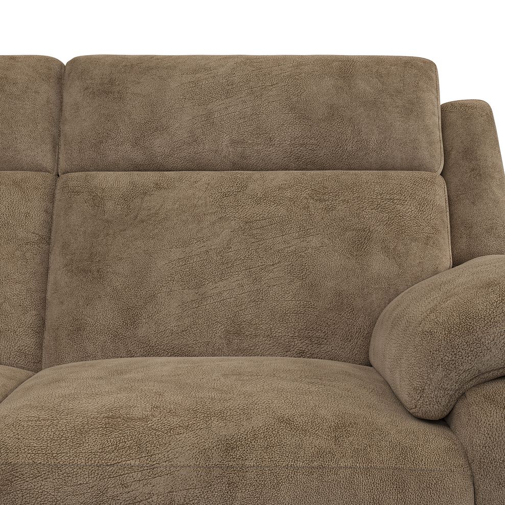 Emerson Left Hand Corner Electric Recliner Sofa in Dapple Taupe Fabric 10