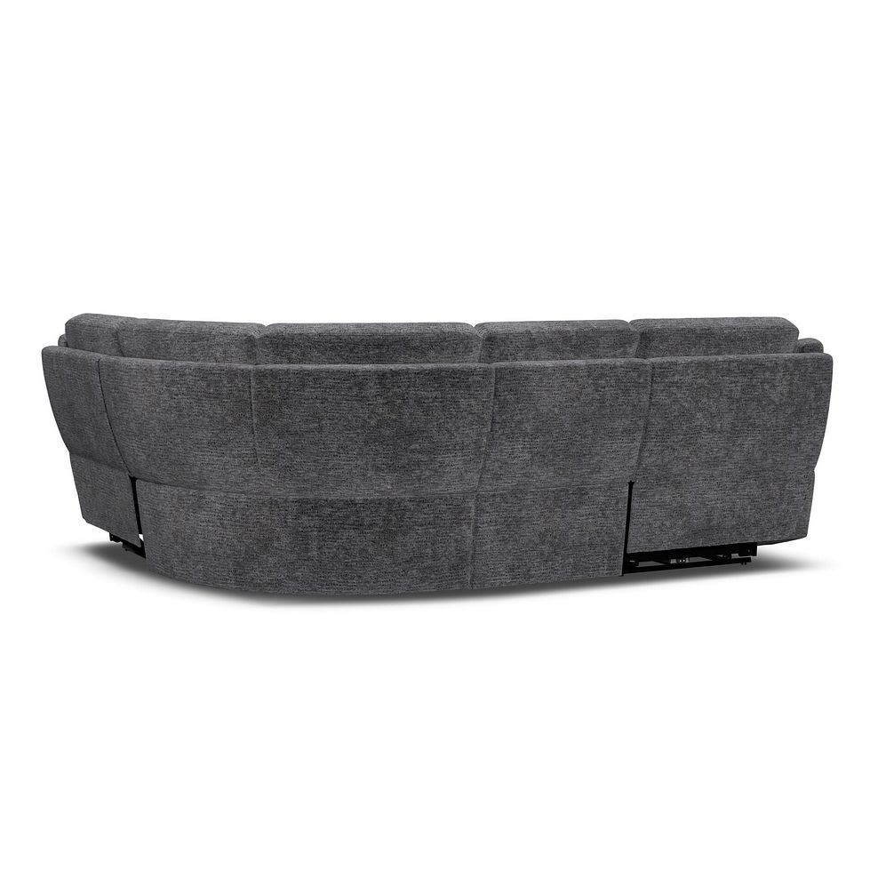 Emerson Left Hand Corner Electric Recliner Sofa in Luxe Charcoal Fabric 6