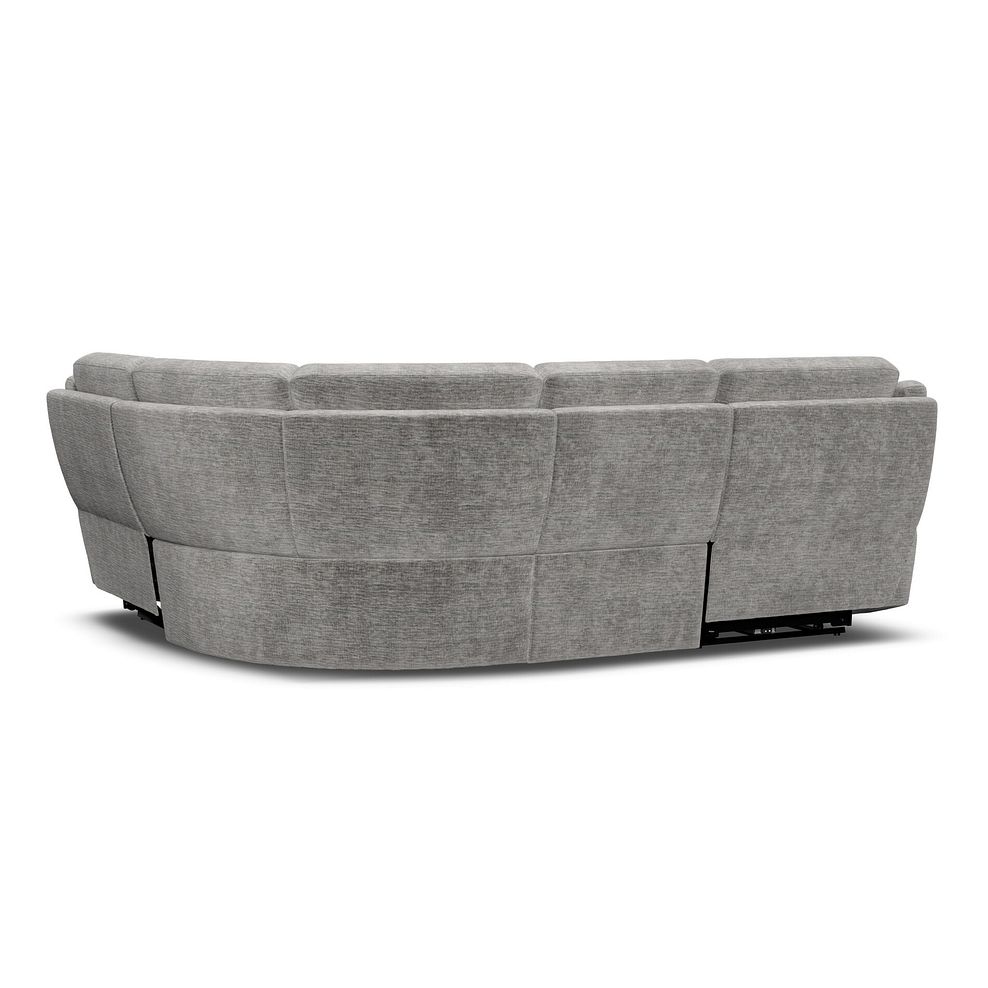 Emerson Left Hand Corner Electric Recliner Sofa in Luxe Grey Fabric 6