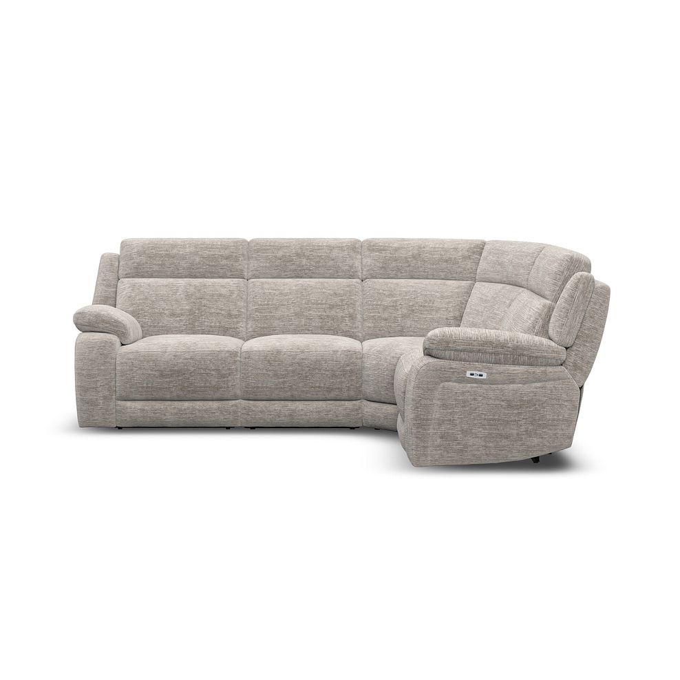 Emerson Left Hand Corner Electric Recliner Sofa in Luxe Natural Fabric 5