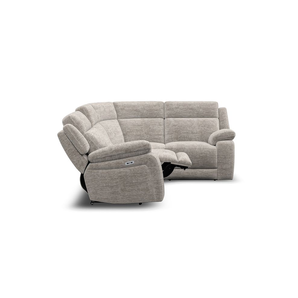 Emerson Left Hand Corner Electric Recliner Sofa in Luxe Natural Fabric 8