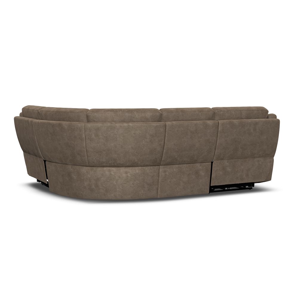 Emerson Left Hand Corner Electric Recliner Sofa in Miller Earth Brown Fabric 6