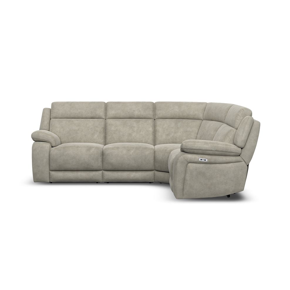 Emerson Left Hand Corner Electric Recliner Sofa in Miller Taupe Fabric 5
