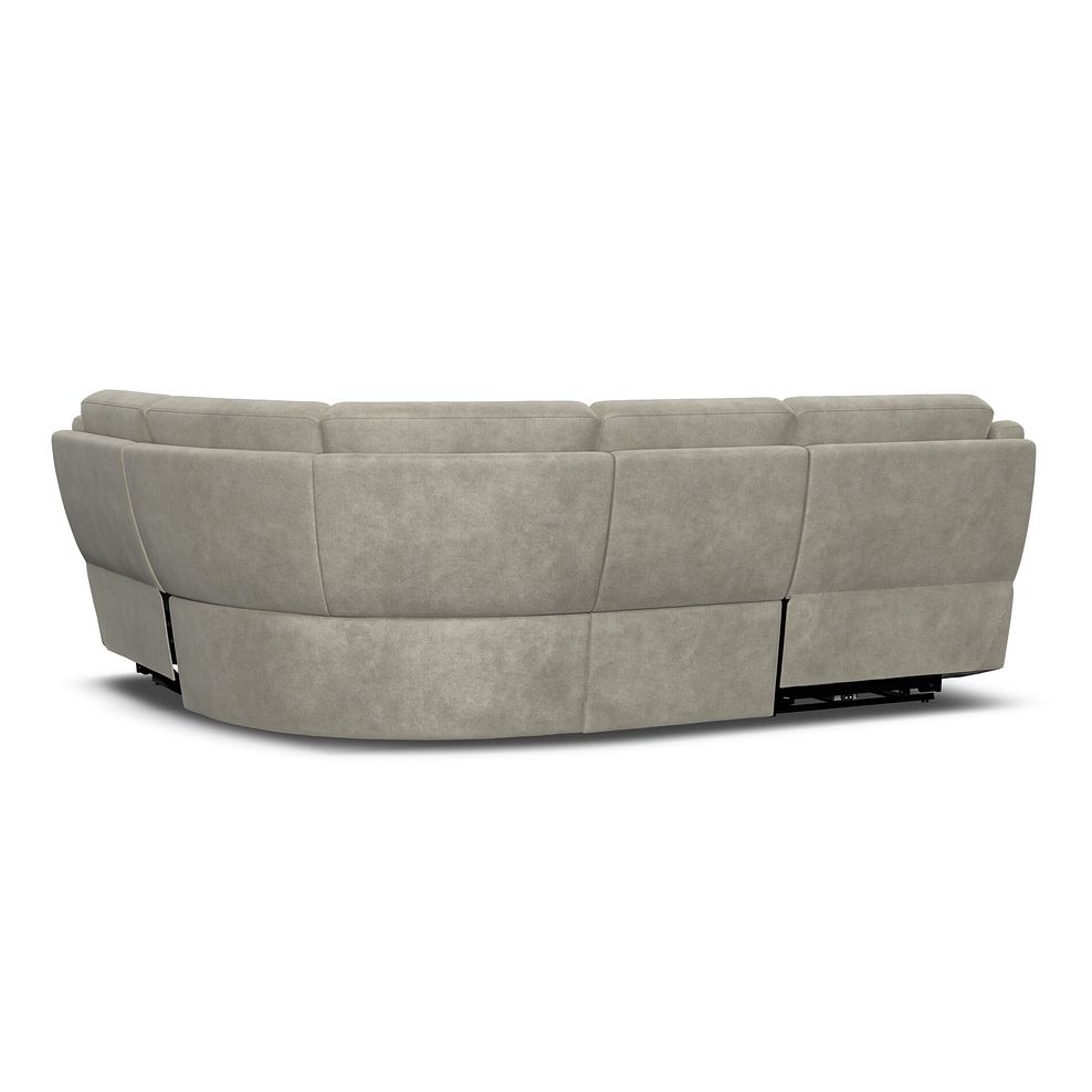 Emerson Left Hand Corner Electric Recliner Sofa in Miller Taupe Fabric 6