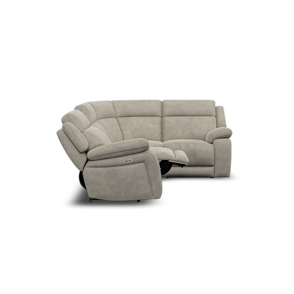 Emerson Left Hand Corner Electric Recliner Sofa in Miller Taupe Fabric 8