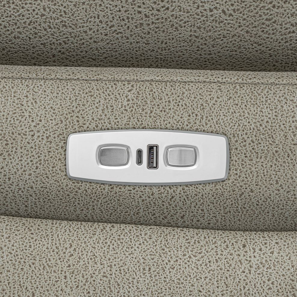 Emerson Left Hand Corner Electric Recliner Sofa in Miller Taupe Fabric 13