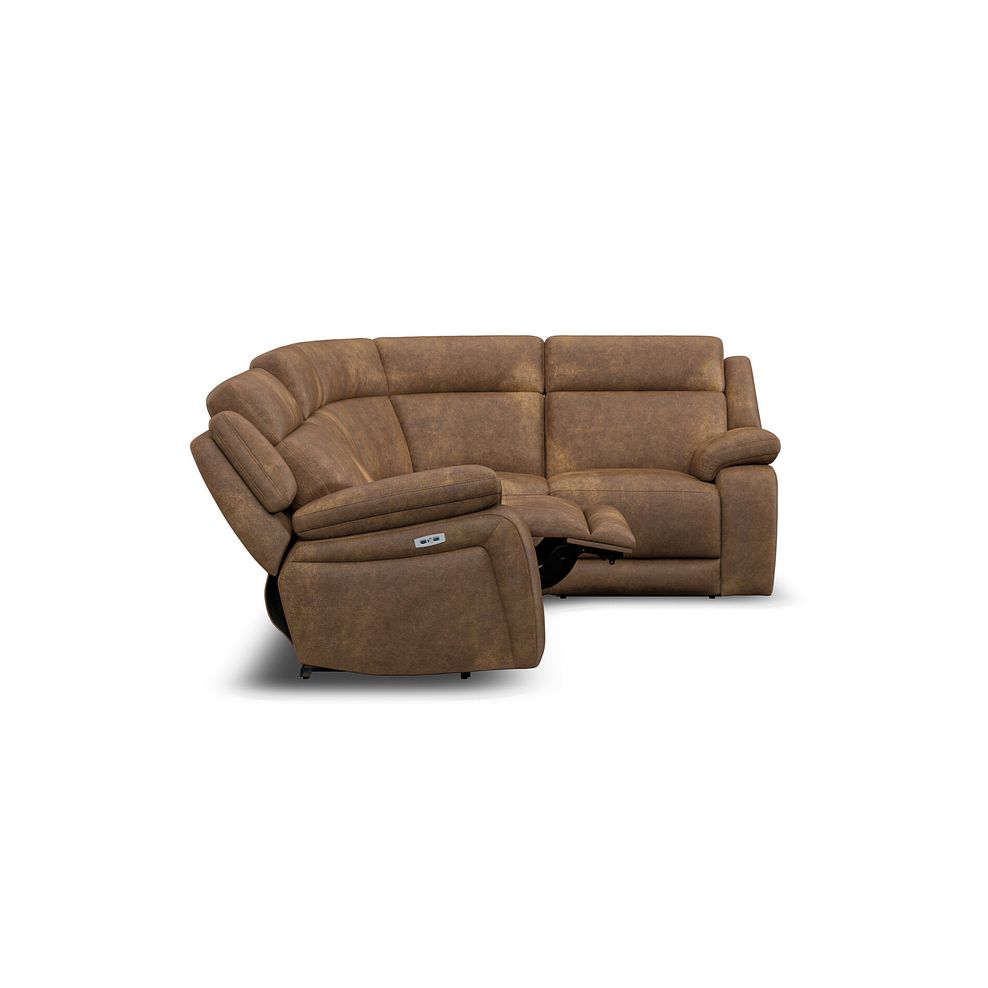 Emerson Left Hand Corner Electric Recliner Sofa in Ranch Brown Fabric 8