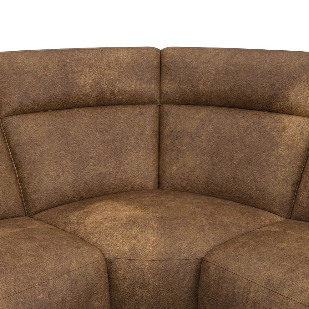 Emerson Left Hand Corner Electric Recliner Sofa in Ranch Brown Fabric 11