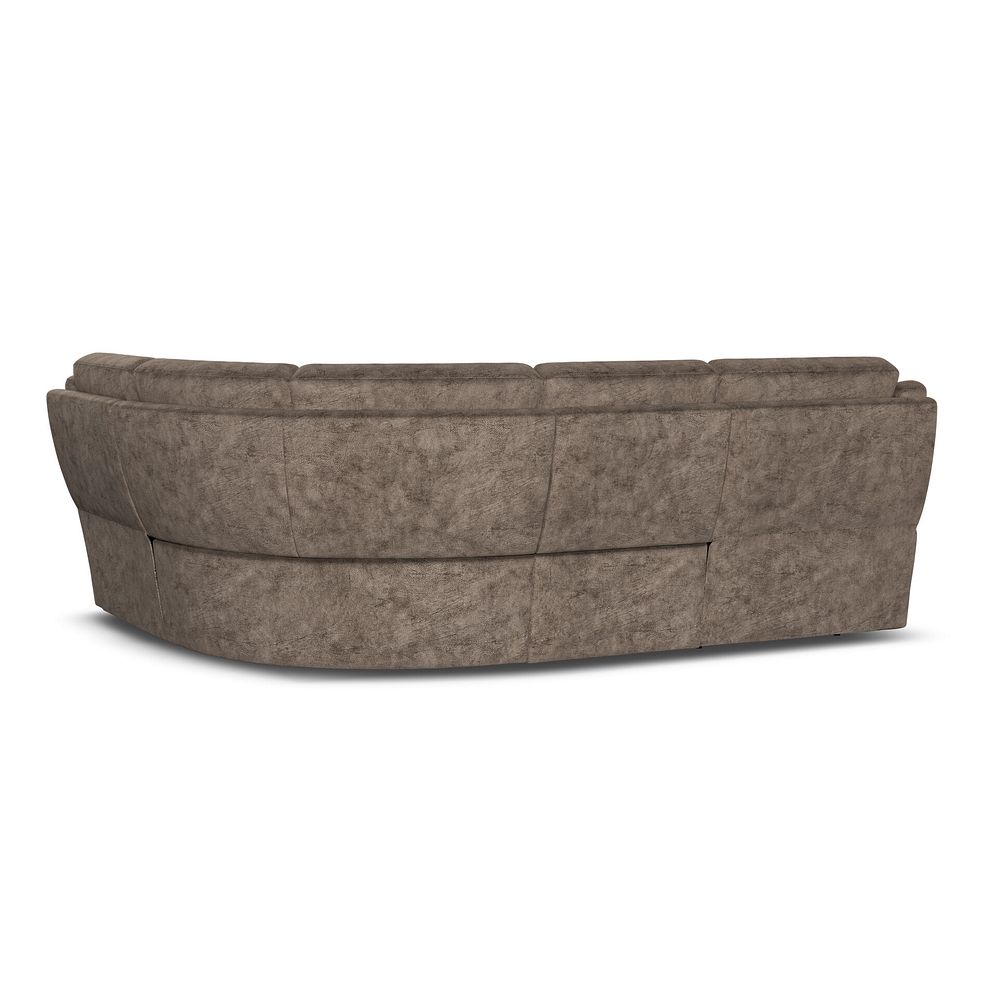 Emerson Left Hand Corner Sofa in Dapple Chocolate Fabric 3