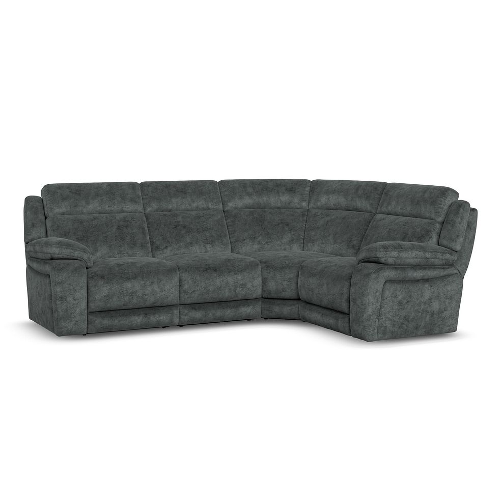 Emerson Left Hand Corner Sofa in Dapple Grey Fabric 1