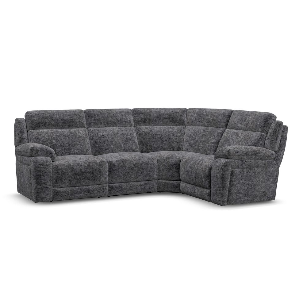 Emerson Left Hand Corner Sofa in Luxe Charcoal Fabric 1