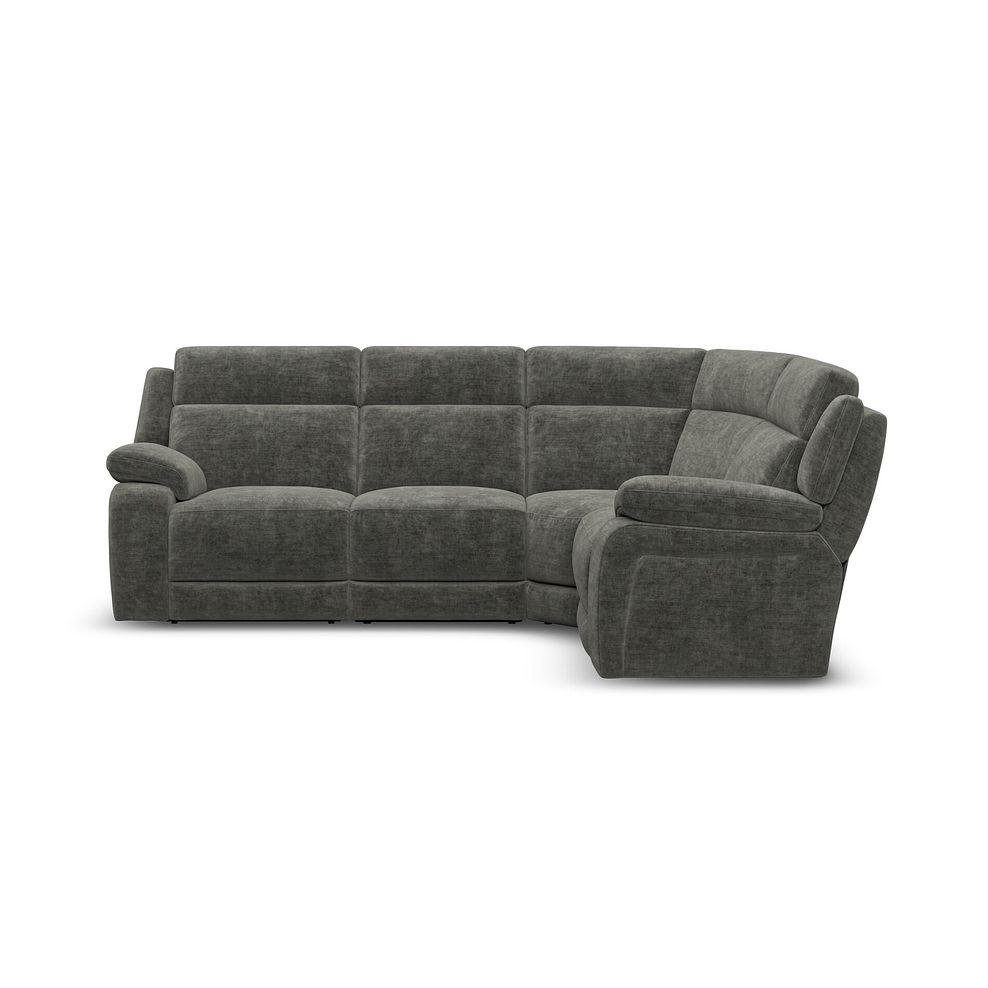 Emerson Left Hand Corner Sofa in Plush Charcoal Fabric 2