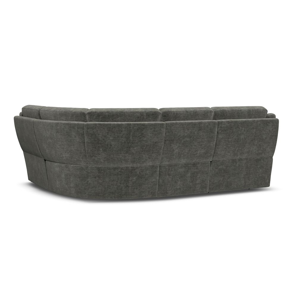 Emerson Left Hand Corner Sofa in Plush Charcoal Fabric 3