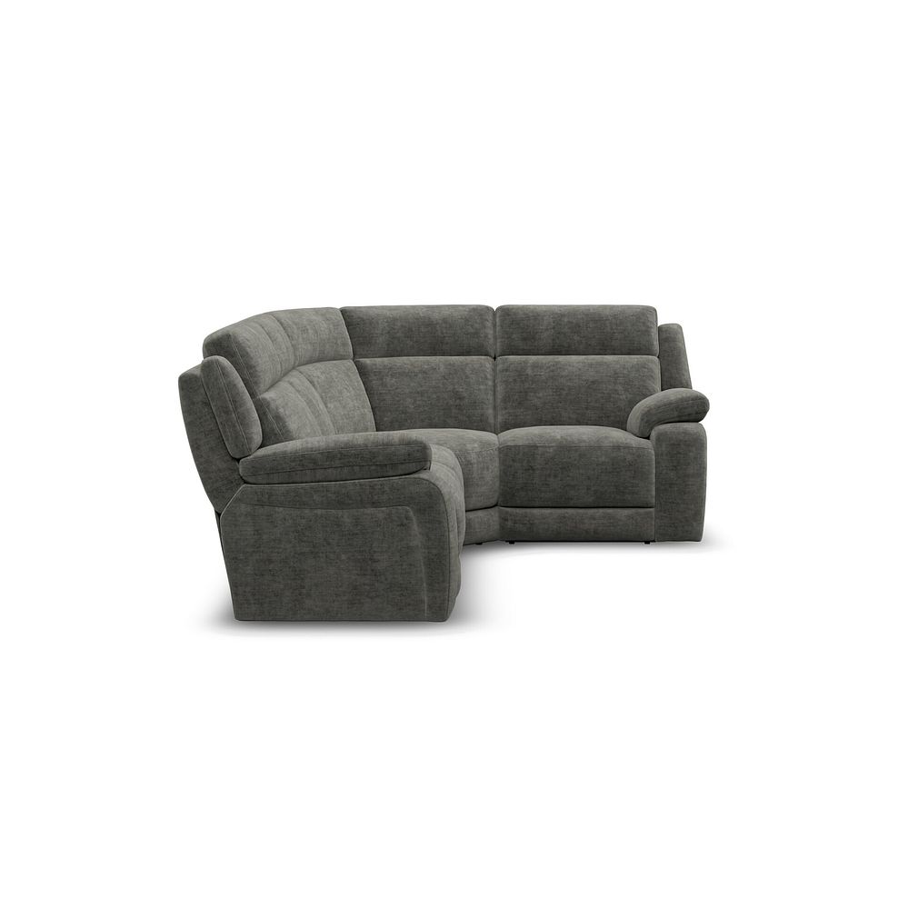 Emerson Left Hand Corner Sofa in Plush Charcoal Fabric 4