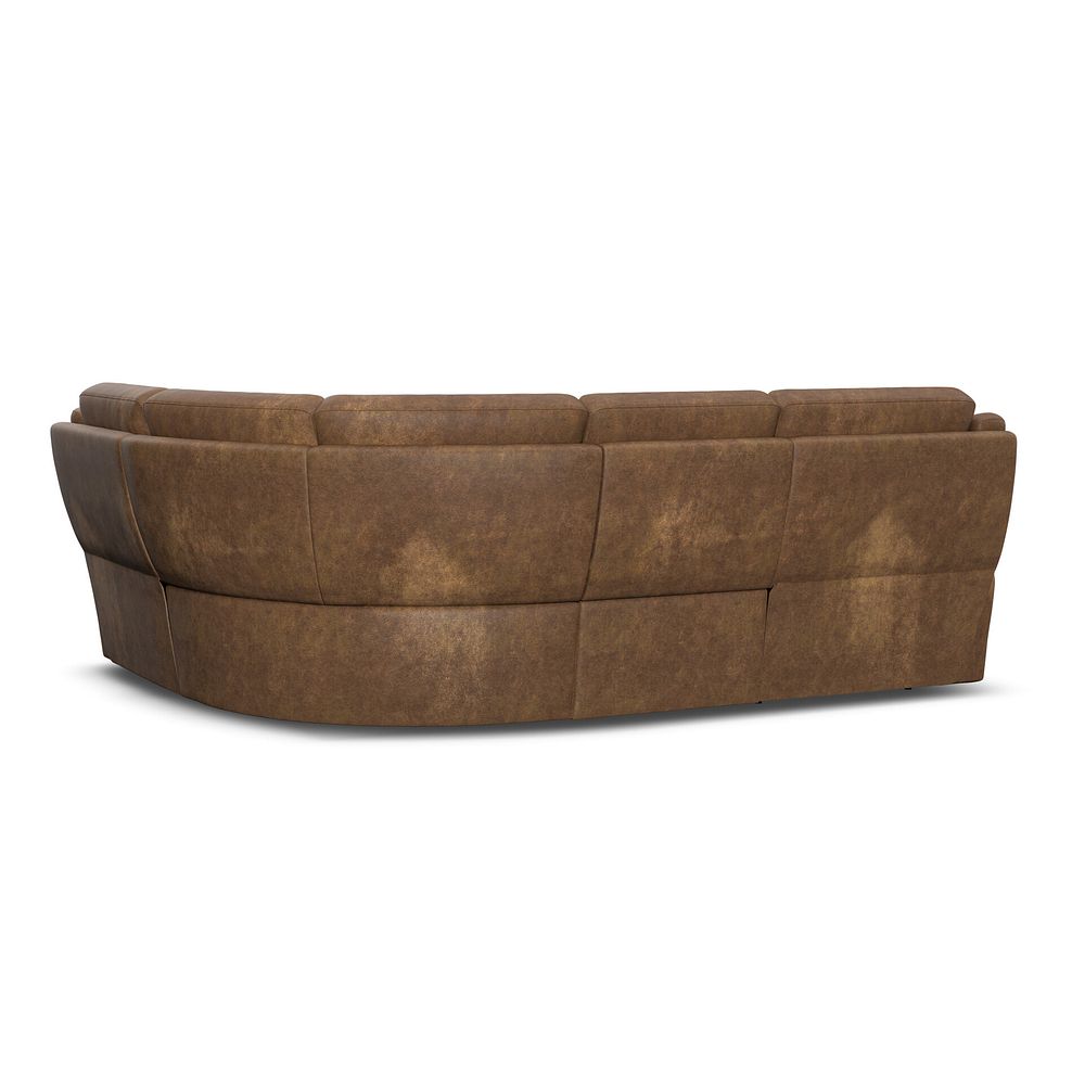 Emerson Left Hand Corner Sofa in Ranch Brown Fabric 3