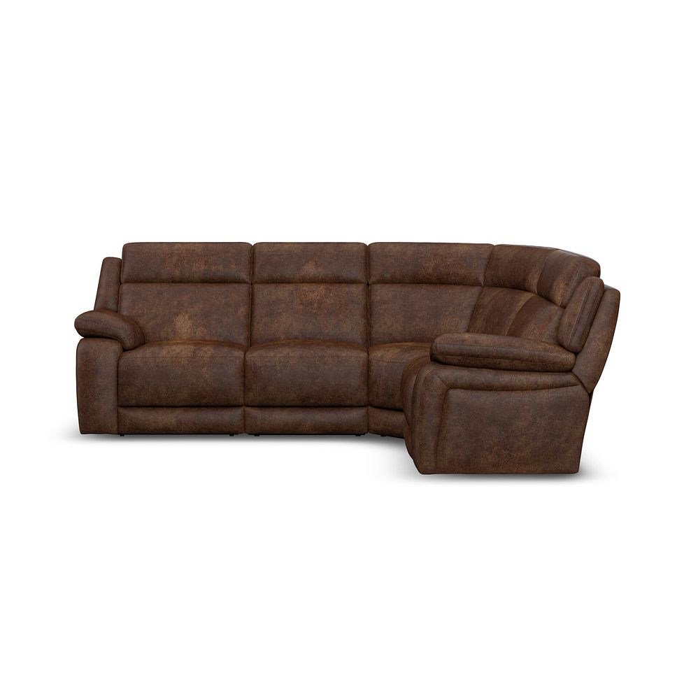 Emerson Left Hand Corner Sofa in Ranch Dark Brown Fabric 2