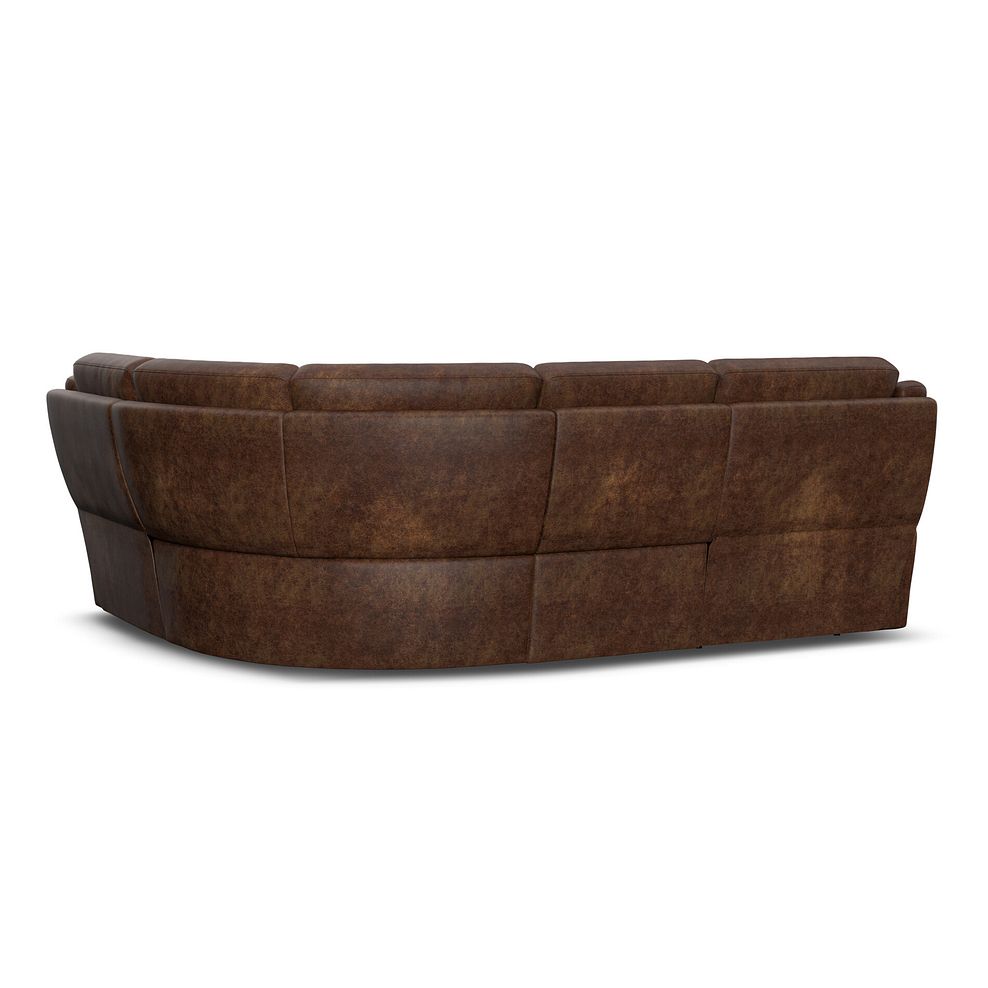Emerson Left Hand Corner Sofa in Ranch Dark Brown Fabric 3