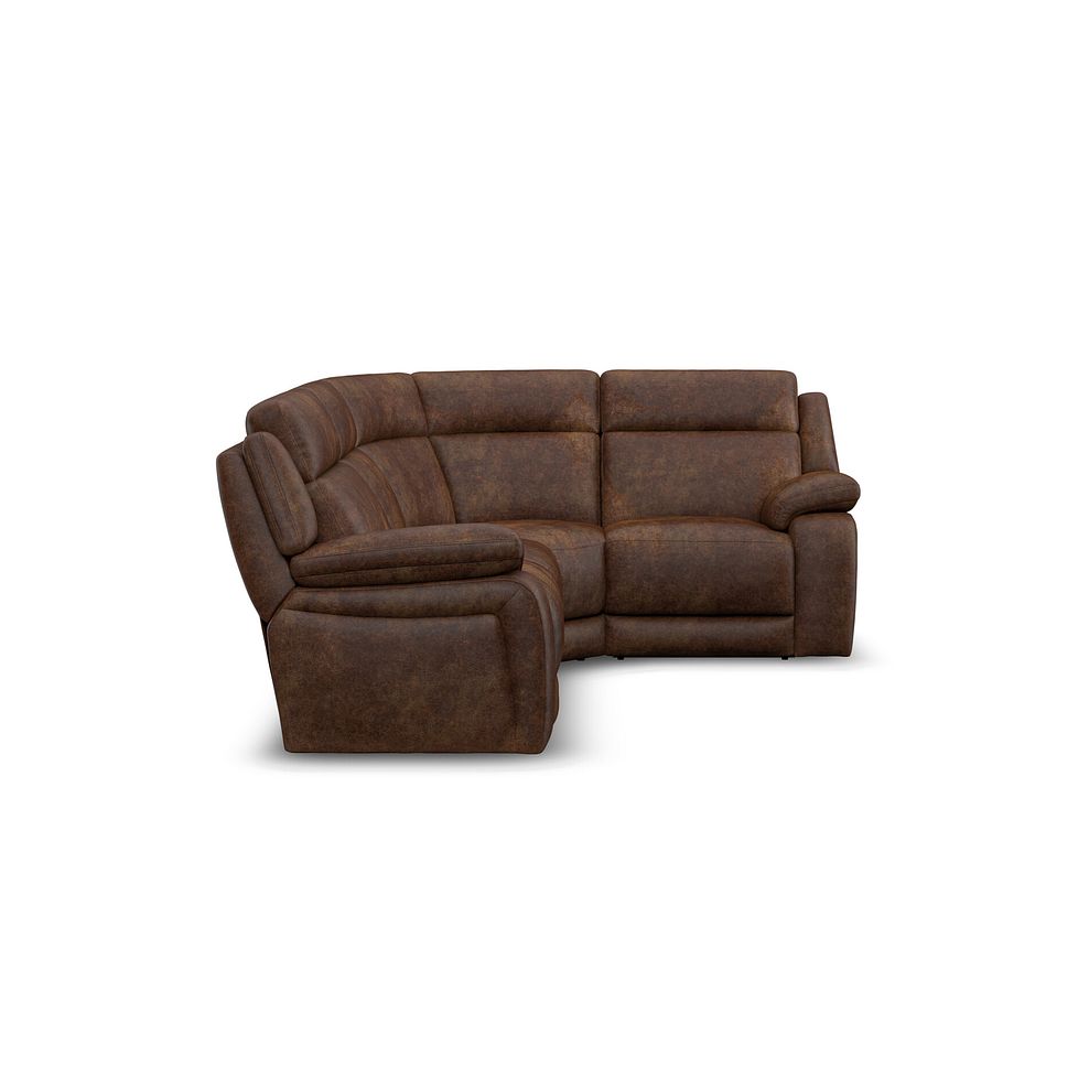 Emerson Left Hand Corner Sofa in Ranch Dark Brown Fabric 4