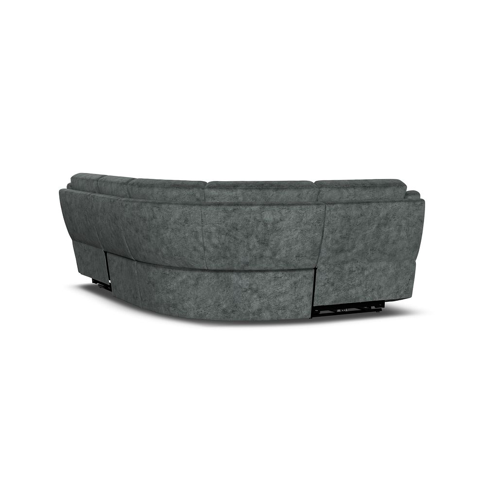 Emerson Right Hand Corner Electric Recliner Sofa in Dapple Grey Fabric 6