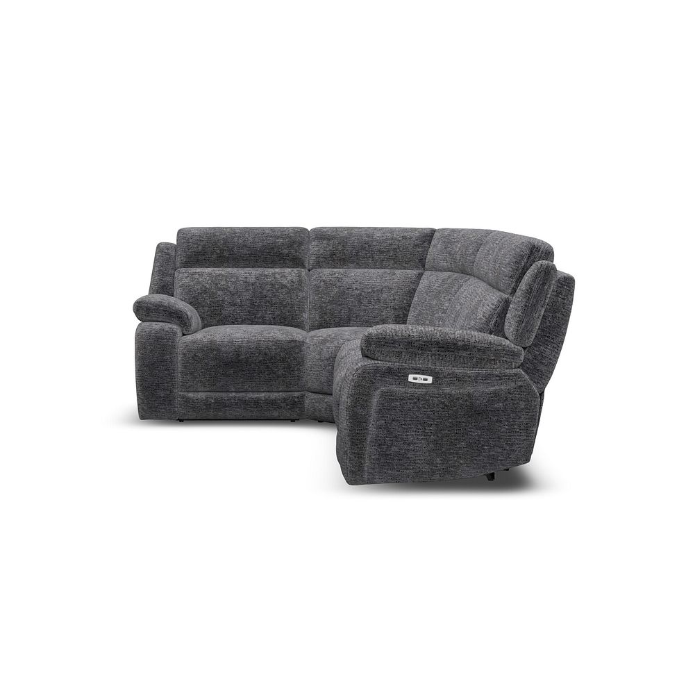 Emerson Right Hand Corner Electric Recliner Sofa in Luxe Charcoal Fabric 5