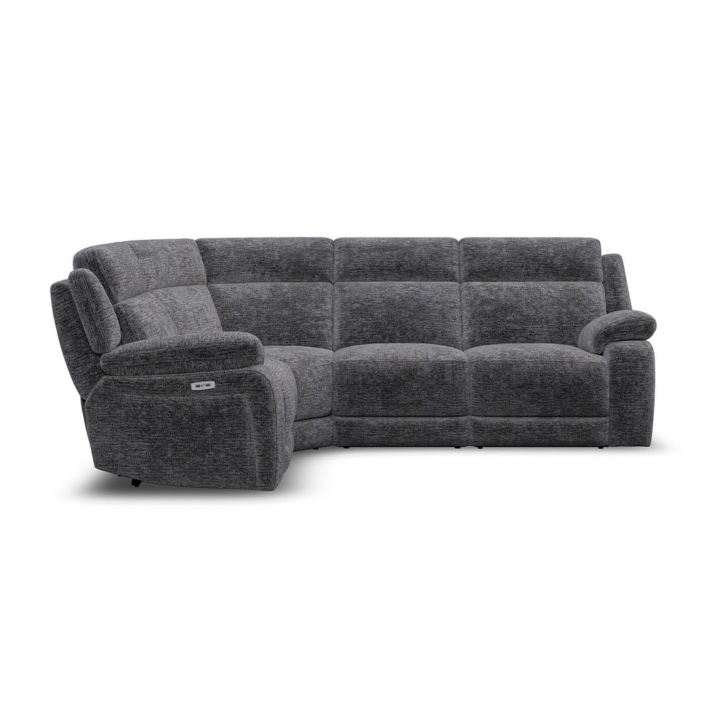 Emerson Right Hand Corner Electric Recliner Sofa in Luxe Charcoal Fabric 7