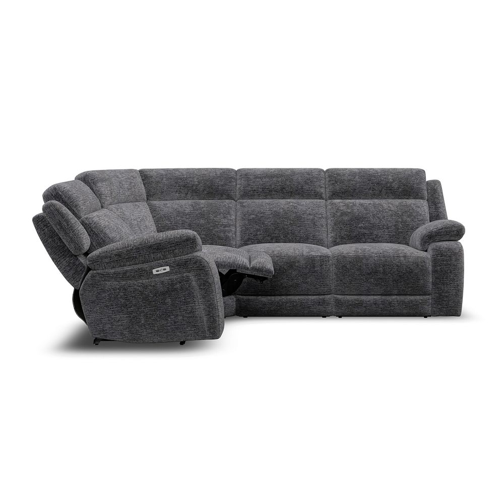 Emerson Right Hand Corner Electric Recliner Sofa in Luxe Charcoal Fabric 8