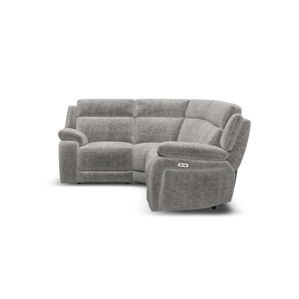 Emerson Right Hand Corner Electric Recliner Sofa in Luxe Grey Fabric 5