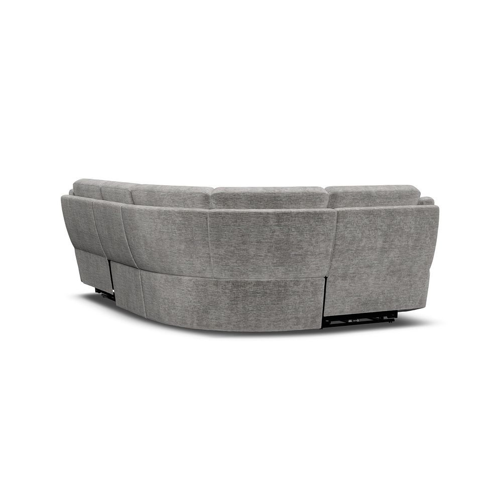 Emerson Right Hand Corner Electric Recliner Sofa in Luxe Grey Fabric 6