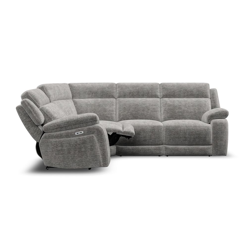 Emerson Right Hand Corner Electric Recliner Sofa in Luxe Grey Fabric 8
