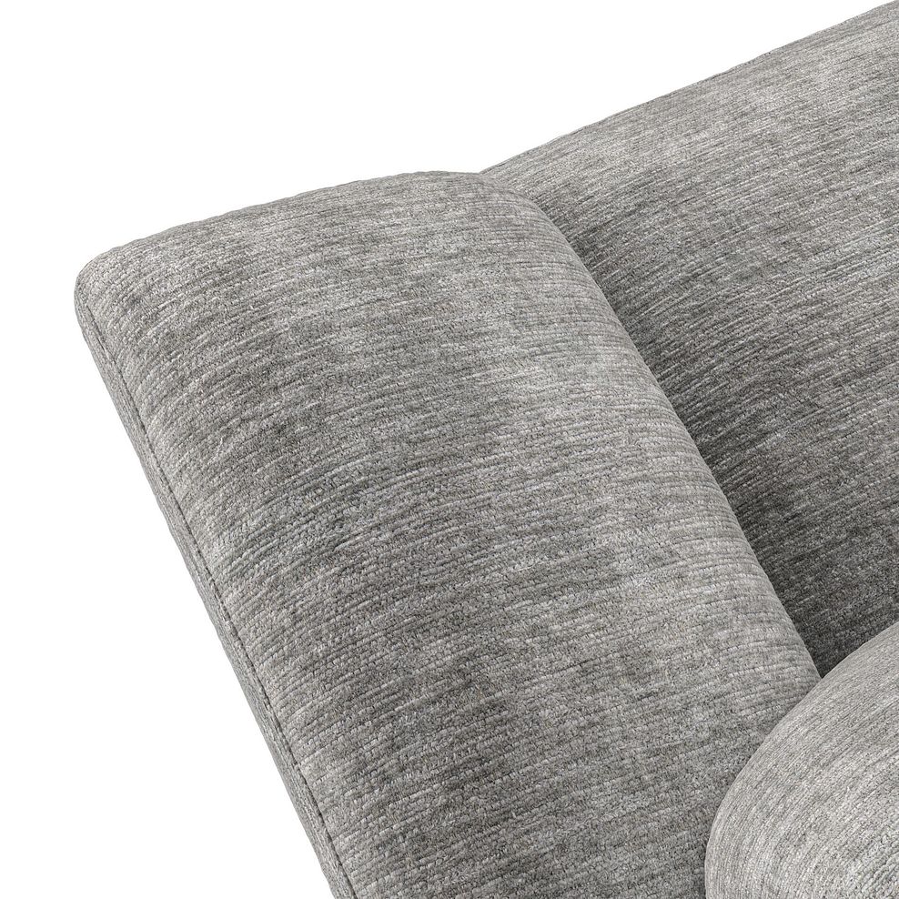 Emerson Right Hand Corner Electric Recliner Sofa in Luxe Grey Fabric 9