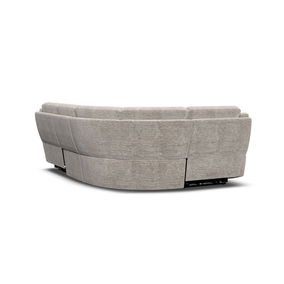 Emerson Right Hand Corner Electric Recliner Sofa in Luxe Natural Fabric 6