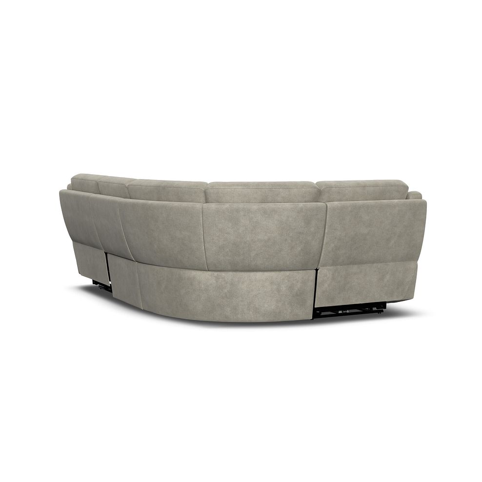 Emerson Right Hand Corner Electric Recliner Sofa in Miller Taupe Fabric 6