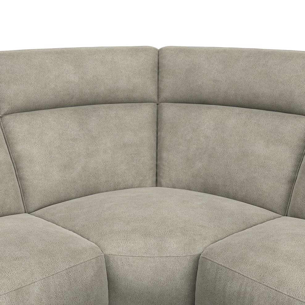 Emerson Right Hand Corner Electric Recliner Sofa in Miller Taupe Fabric 11