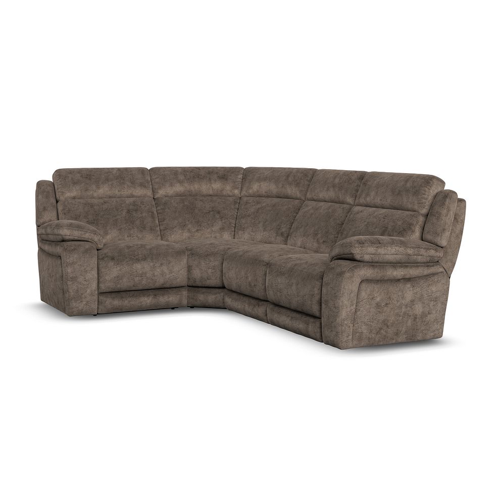 Emerson Right Hand Corner Sofa in Dapple Chocolate Fabric 1