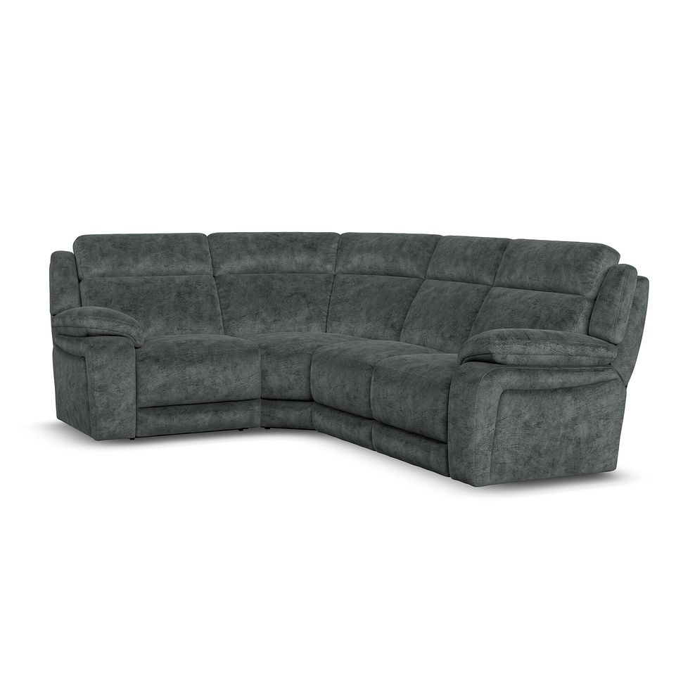Emerson Right Hand Corner Sofa in Dapple Grey Fabric 1