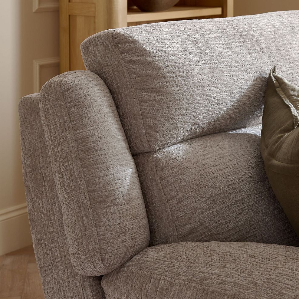 Emerson Right Hand Corner Sofa in Luxe Natural Fabric 6